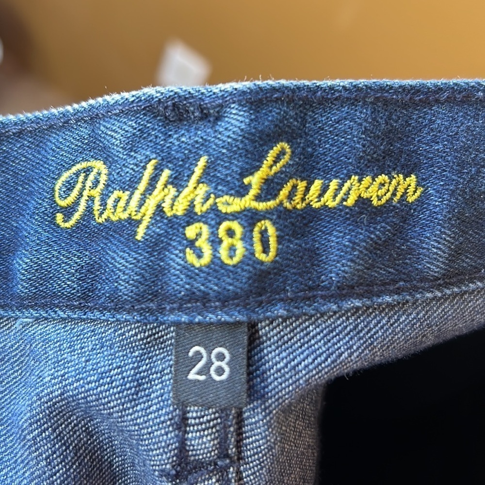 Ralph Lauren 380 Yellow Label Bootcut Jeans Size 28 Dark Wash Premium Denim EUC - Picture 7 of 8